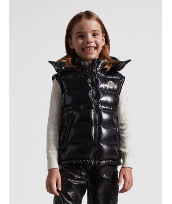 Moncler Enfant Girls Down Padded Ania Gilet in Black pas cheres