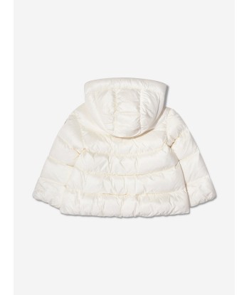 Moncler Enfant Girls Down Padded Irina Jacket in White du meilleur 