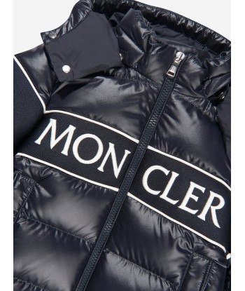 Moncler Enfant Kids Down Padded Truyere Jacket in Navy vente chaude votre 