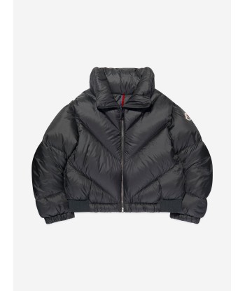 Moncler Enfant Girls Down Padded Mira Jacket in Black destockage