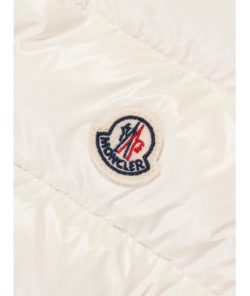 Moncler Enfant Boys Down Padded Tib Gilet in White la colonne vertébrale