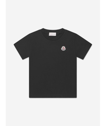 Moncler Enfant Kids Logo T-Shirt in Black Le MVP de beaucoup