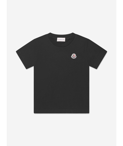 Moncler Enfant Kids Logo T-Shirt in Black Le MVP de beaucoup