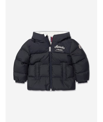 Moncler Enfant Baby Boys Down Padded Joe Jacket in Navy en ligne