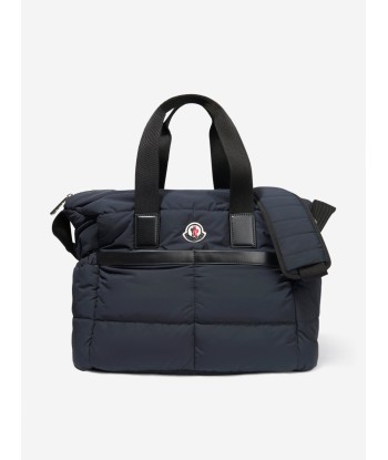 Moncler Enfant Baby Quilted Tote Changing Bag in Navy Faites des économies