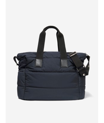 Moncler Enfant Baby Quilted Tote Changing Bag in Navy Faites des économies