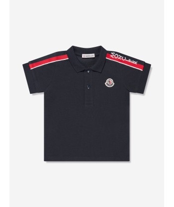 Moncler Enfant Baby Boys Polo Shirt in Navy 2023