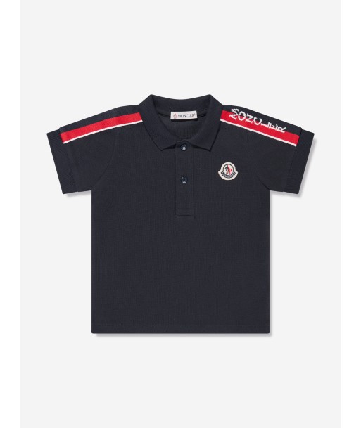 Moncler Enfant Baby Boys Polo Shirt in Navy 2023