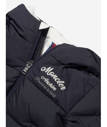 Moncler Enfant Baby Boys Down Padded Joe Jacket in Navy en ligne