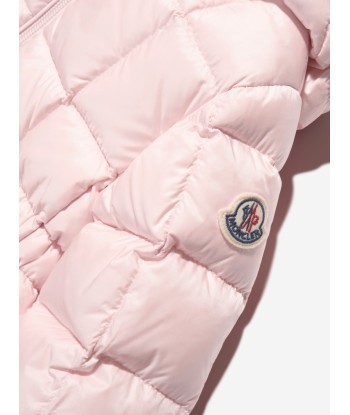 Moncler Enfant Baby Girls Down Padded Anya Long Parka in Pink Faites des économies