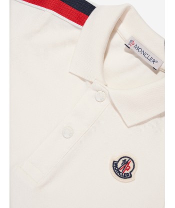 Moncler Enfant Baby Boys Polo Shirt in White chez Cornerstreet bien 