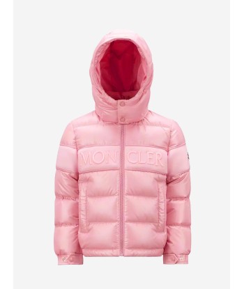 Moncler Enfant Girls Down Padded Truyere Jacket in Pink plus qu'un jeu 