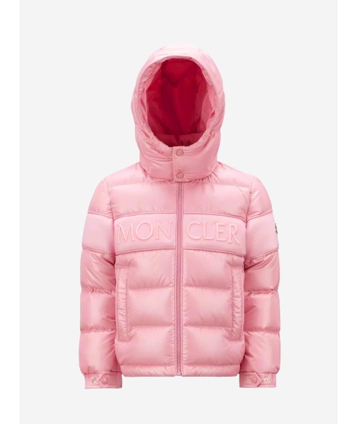 Moncler Enfant Girls Down Padded Truyere Jacket in Pink plus qu'un jeu 