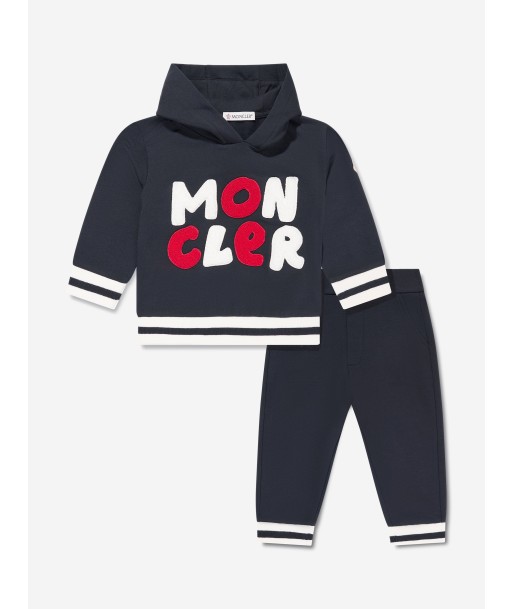 Moncler Enfant Baby Boys Logo Tracksuit in Navy 2 - 3 jours ouvrés.