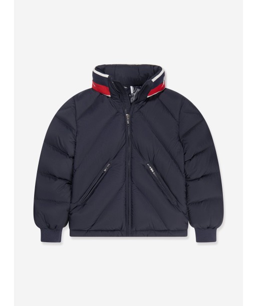 Moncler Enfant Boys Down Victor Bomber Jacket in Navy outlet