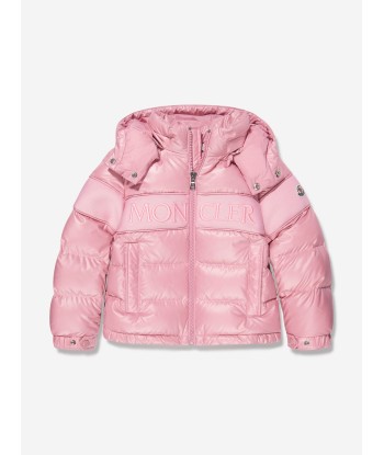 Moncler Enfant Girls Down Padded Truyere Jacket in Pink plus qu'un jeu 