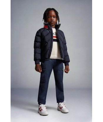 Moncler Enfant Boys Down Victor Bomber Jacket in Navy outlet