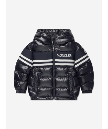 Moncler Enfant Boys Down Padded Mangal Jacket in Navy de l' environnement