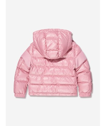 Moncler Enfant Girls Down Padded Truyere Jacket in Pink plus qu'un jeu 