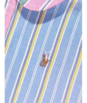 Ralph Lauren Girls Striped Shirt Dress in Multicolour d'Europe débarque