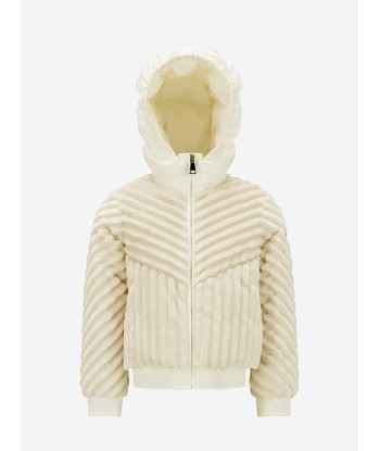 Moncler Enfant Girls Down Pedrix Jacket in Ivory Comparez et commandez 