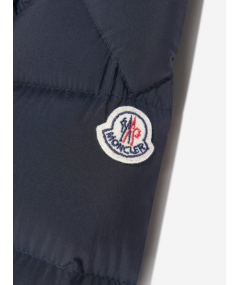 Moncler Enfant Boys Down Victor Bomber Jacket in Navy outlet