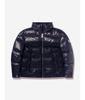 Moncler Enfant Boys Down Padded Hornelen Jacket in Navy Comparez plus de prix