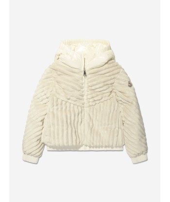 Moncler Enfant Girls Down Pedrix Jacket in Ivory Comparez et commandez 