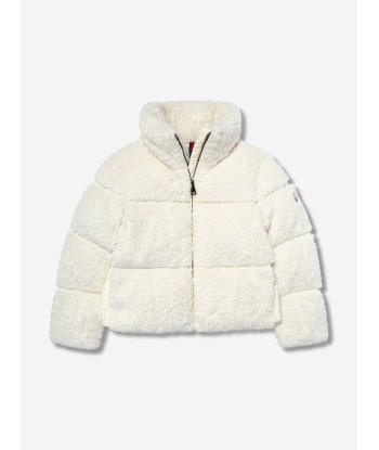 Moncler Enfant Girls Down Padded Segura Jacket in White store