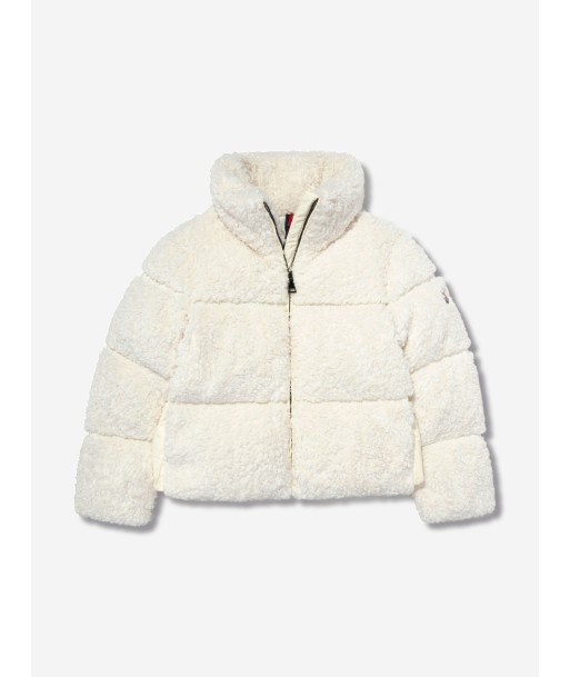 Moncler Enfant Girls Down Padded Segura Jacket in White store