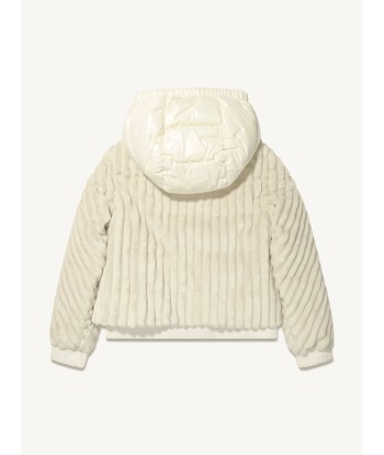 Moncler Enfant Girls Down Pedrix Jacket in Ivory Comparez et commandez 