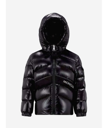 Moncler Enfant Boys Down Padded Groseiller Jacket in Black Toutes les collections ici