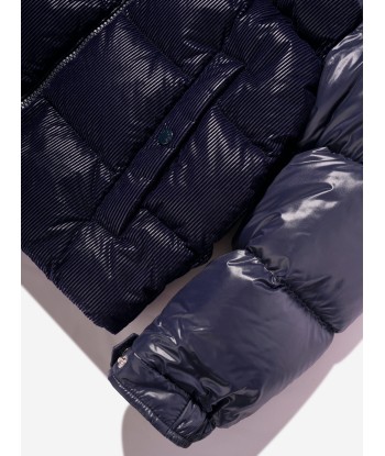 Moncler Enfant Boys Down Padded Hornelen Jacket in Navy Comparez plus de prix