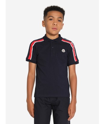 Moncler Enfant Boys Polo Shirt in Navy 2024