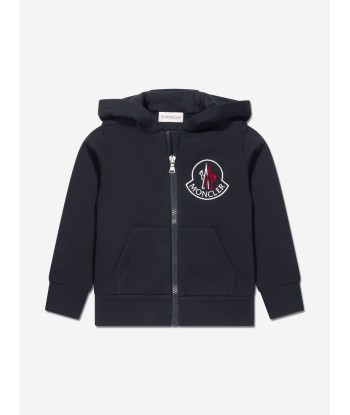 Moncler Enfant Kids Zip Up Cardigan in Navy pas cher chine