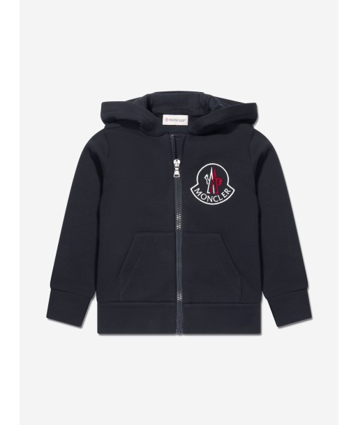 Moncler Enfant Kids Zip Up Cardigan in Navy pas cher chine