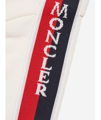 Moncler Enfant Boys Polo Shirt in White pas cher 