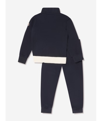 Moncler Enfant Boys Logo Tracksuit in Navy outlet