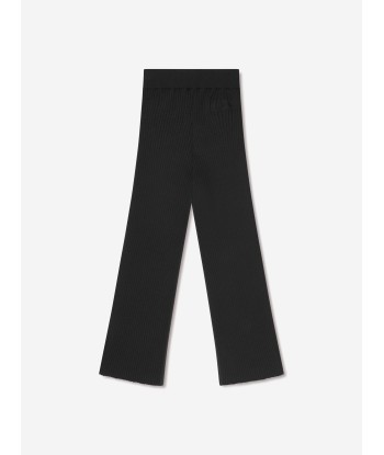 Moncler Enfant Girls Knitted Bottoms in Black la livraison gratuite