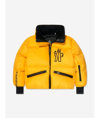 Moncler Grenoble Boys Down Padded Verdons Jacket in Yellow Toutes les collections ici