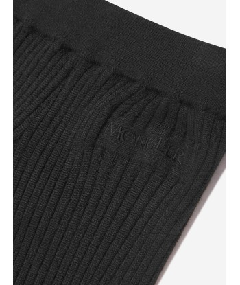 Moncler Enfant Girls Knitted Bottoms in Black la livraison gratuite