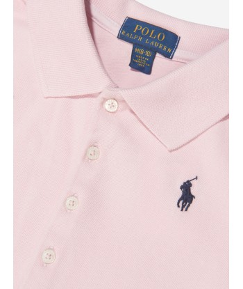 Ralph Lauren Girls Embroidered Polo Dress in Pink une grave pollution 