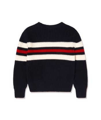 Moncler Enfant Boys Wool Knit Jumper in Navy Jusqu'à 80% De Réduction