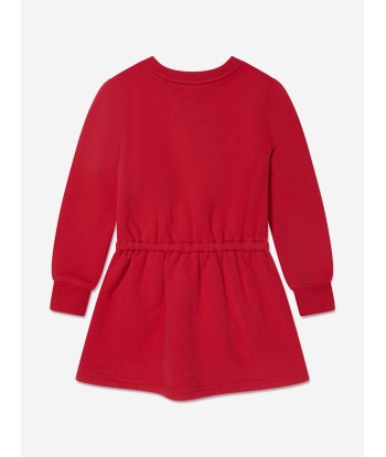 Ralph Lauren Girls Bear Sweater Dress in Red online