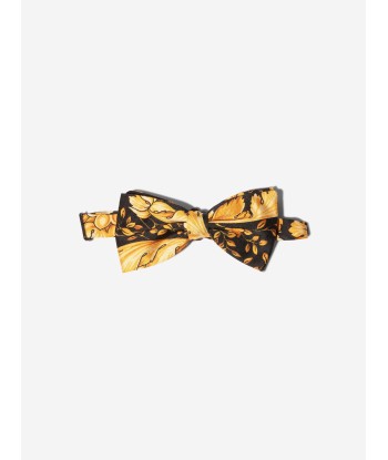 Versace Boys Barocco Bow Tie in Black Pour