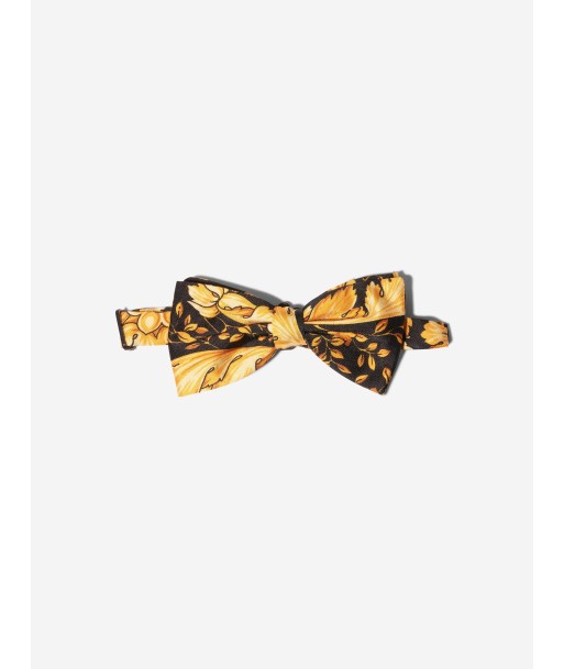 Versace Boys Barocco Bow Tie in Black Pour