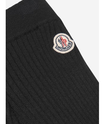 Moncler Enfant Girls Knitted Bottoms in Black la livraison gratuite