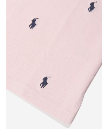 Ralph Lauren Girls Embroidered Polo Dress in Pink une grave pollution 