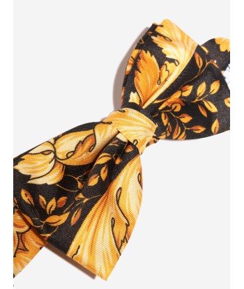 Versace Boys Barocco Bow Tie in Black Pour