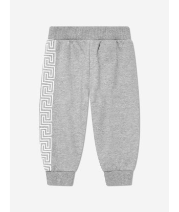 Versace Baby Boys La Greca Joggers in Grey la chaussure